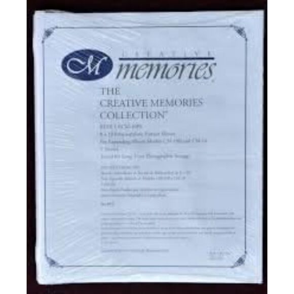 Creative Memories Collection 8 X 10 Portrait Sleeves 5 Sheet Refill RCM-10P Pack - Picture 1 of 1